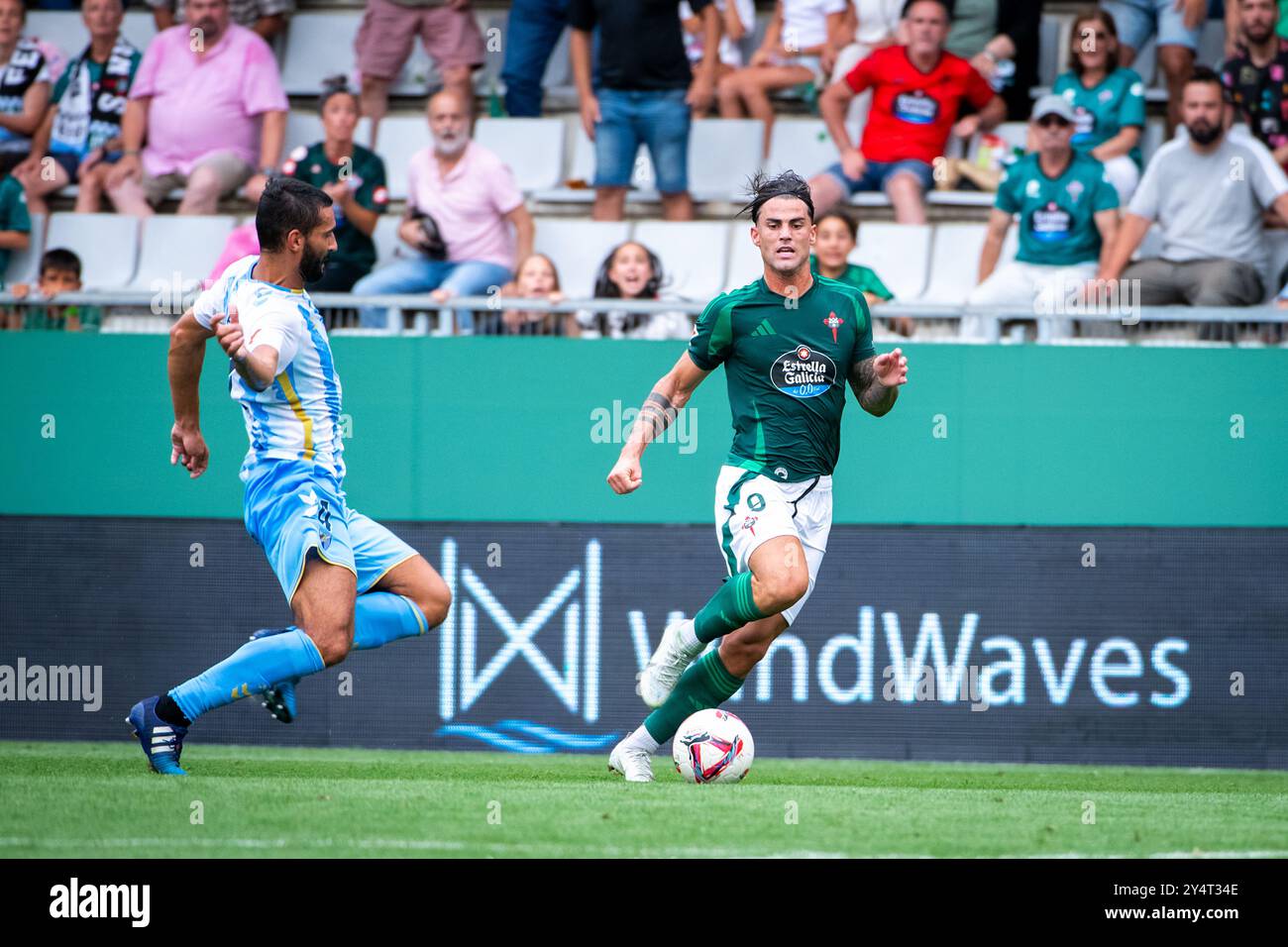 Ferrol, Espagne. 17 août 2024. Hypermotion League Racing Club Ferrol vs Málaga FC Banque D'Images