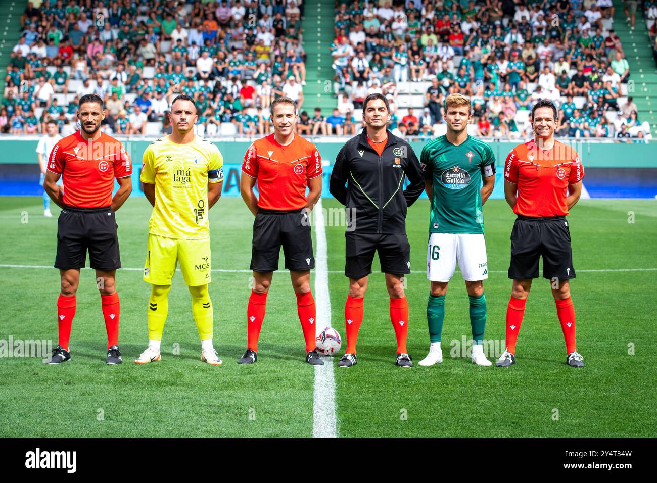 Ferrol, Espagne. 17 août 2024. Hypermotion League Racing Club Ferrol vs Málaga FC Banque D'Images