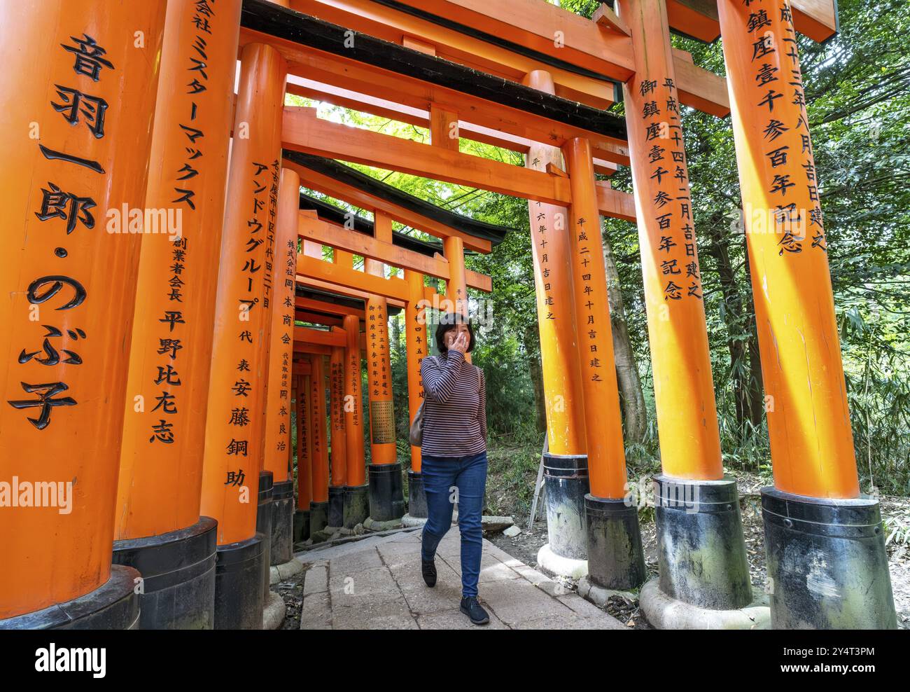 Sanctuaire Fushimi Inari-Taisha, Kyoto, Japon, Asie Banque D'Images