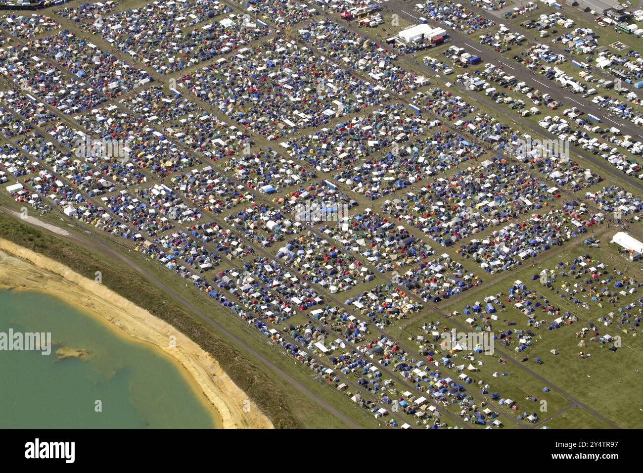Festival area4 à l'aérodrome de Borkenberge, festival de musique, musique rock Banque D'Images