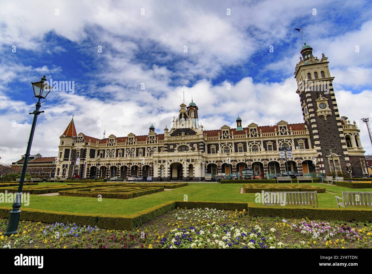 Gare de Dunedin à Dunedin, sur l'île du Sud de la Nouvelle-Zélande Banque D'Images