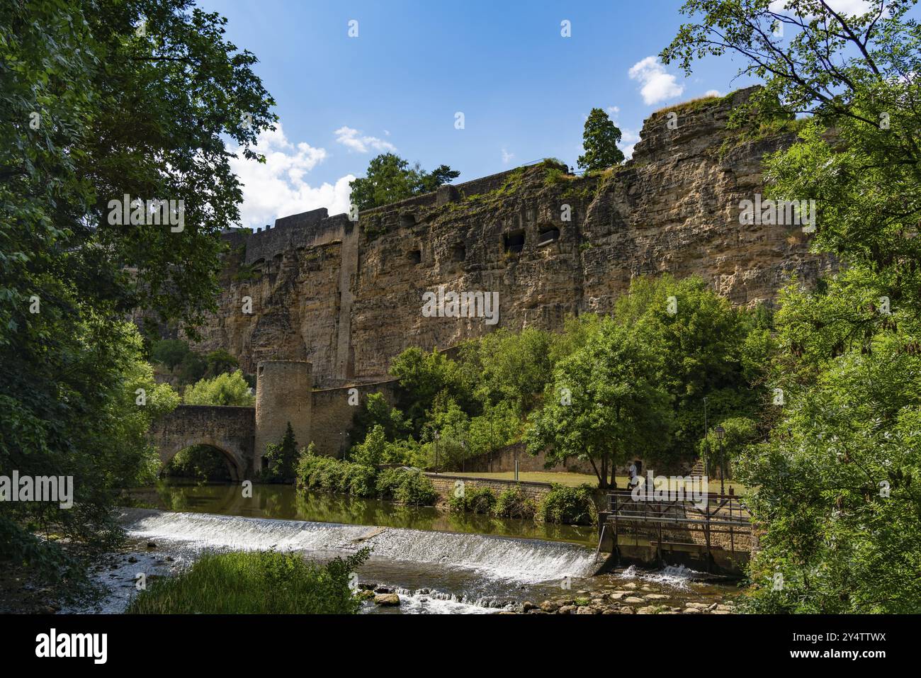 Bock Casemates, une fortification rocheuse à Luxembourg-ville Banque D'Images