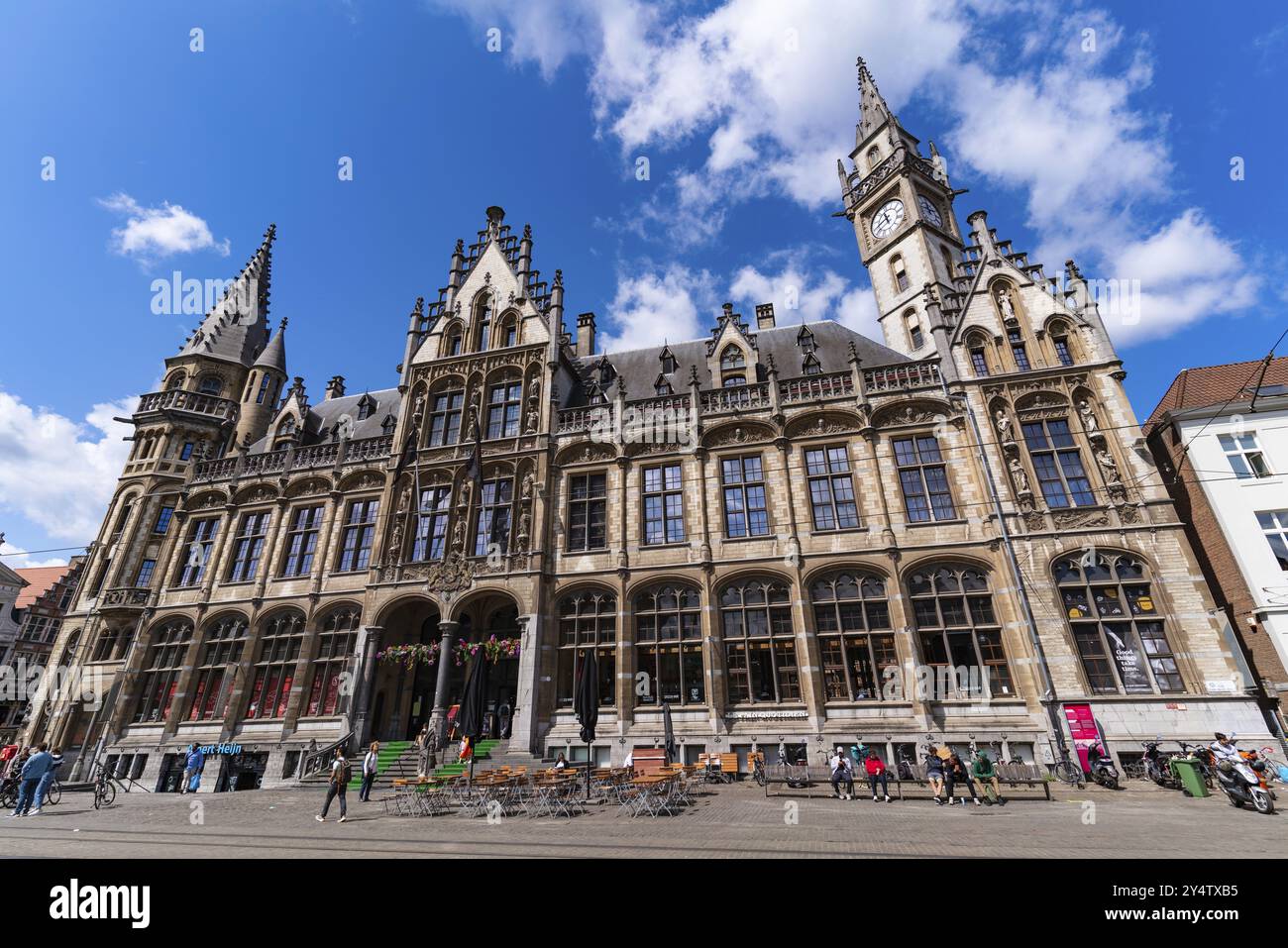 Centre commercial de Post et hôtel de luxe 1898 The Post à Gand, Belgique, Europe Banque D'Images