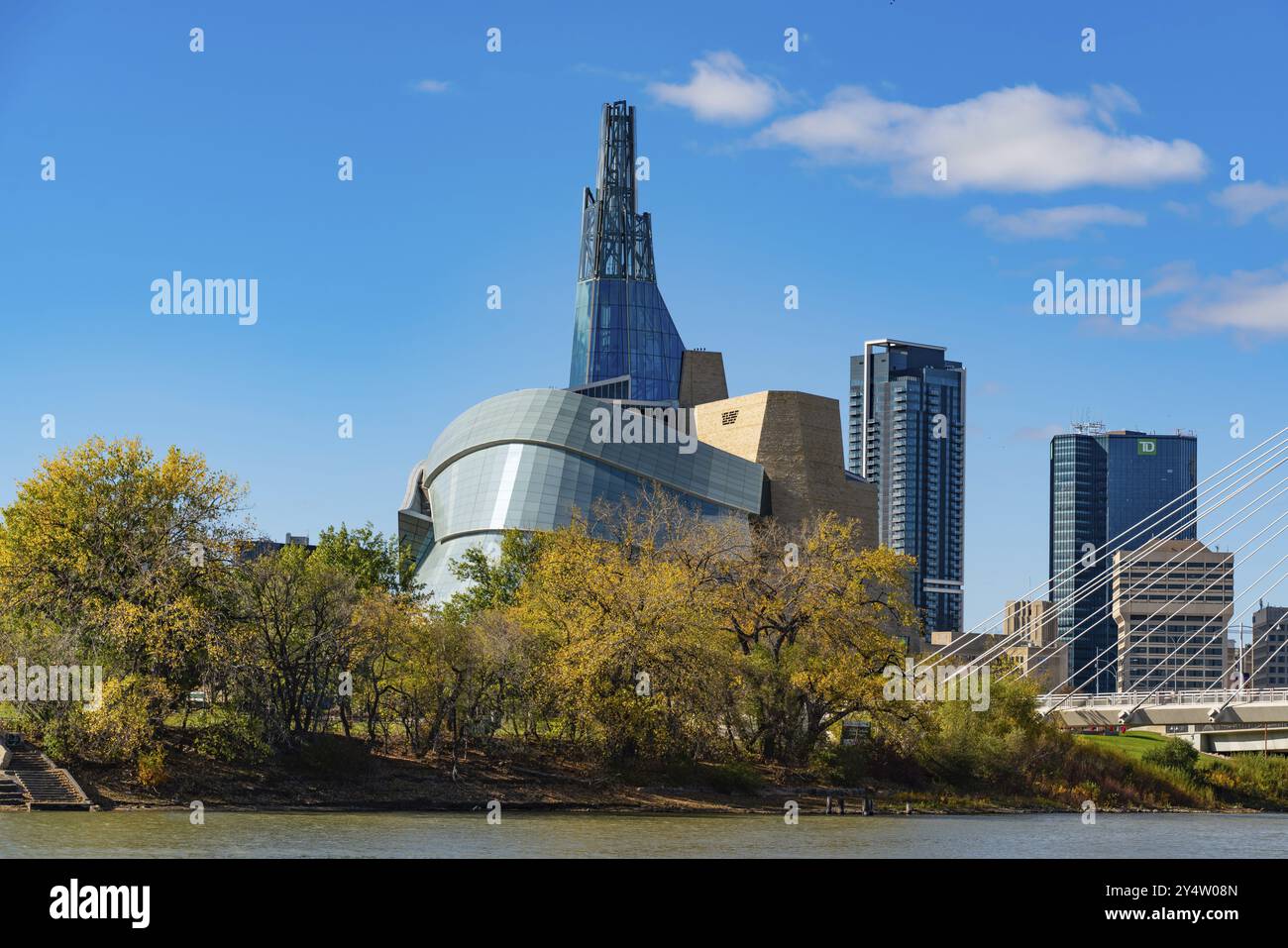 Musée canadien des droits de la personne à Winnipeg, Canada, Amérique du Nord Banque D'Images