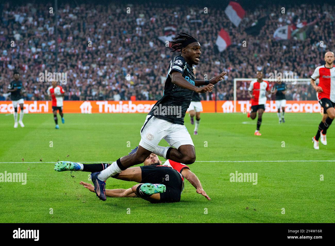 JEREMIE Frimpong (Bayer Leverkusen, #30) Feyenoord Rotterdam v. Bayer Leverkusen, Fussball, Ligue des Champions, 1. Spieltag, saison 2024/2025, 19.09.2024 Foto : Eibner-Pressefoto/Justin Derondeau Banque D'Images