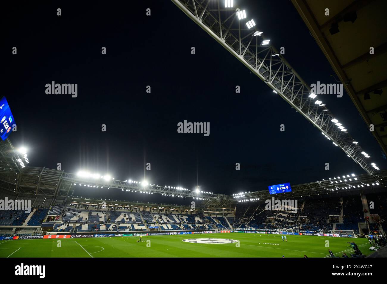 19 septembre 2024 ; Gewiss Stadium, Bergame, Italie, vue générale du Stadio di Bergamo lors du match de Ligue des Champions de l'UEFA entre Atalanta BC et Arsenal FC au Stadio di Bergamo Banque D'Images