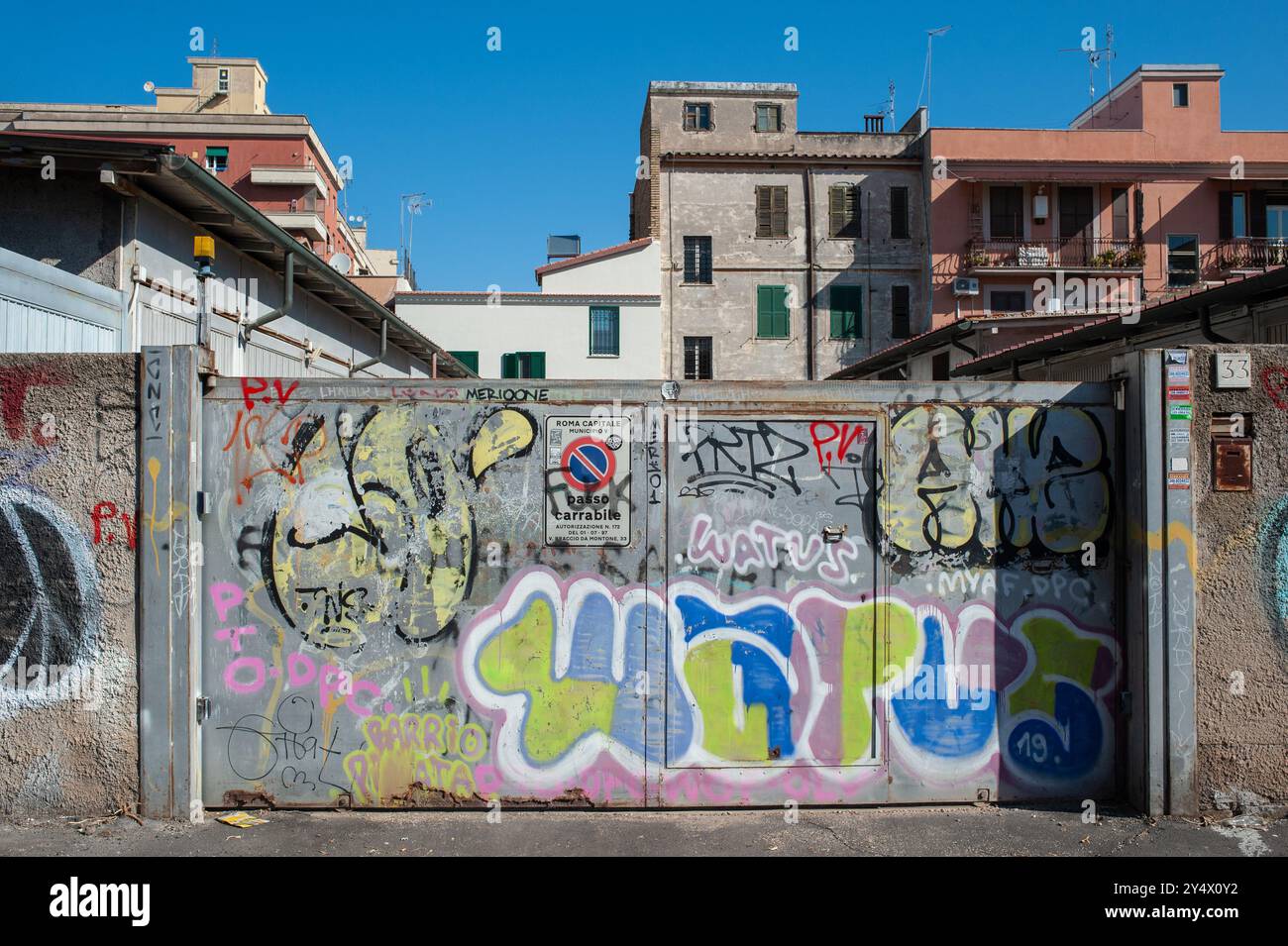 11 septembre 2024 - Rome, Italie : murales, Pigneto. © Andrea Sabbadini Banque D'Images