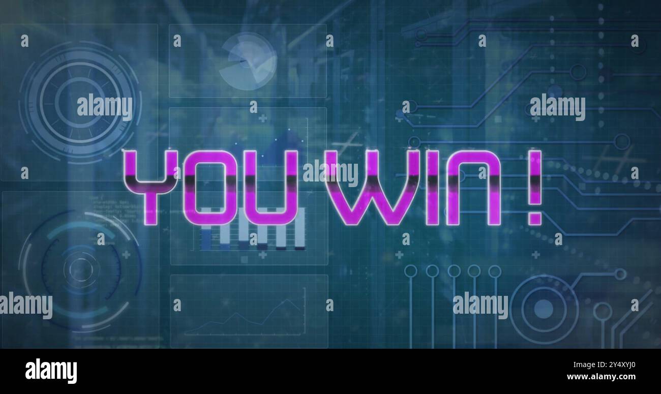 Image de vous gagnez du traitement de texte et de données sur des serveurs informatiques Banque D'Images