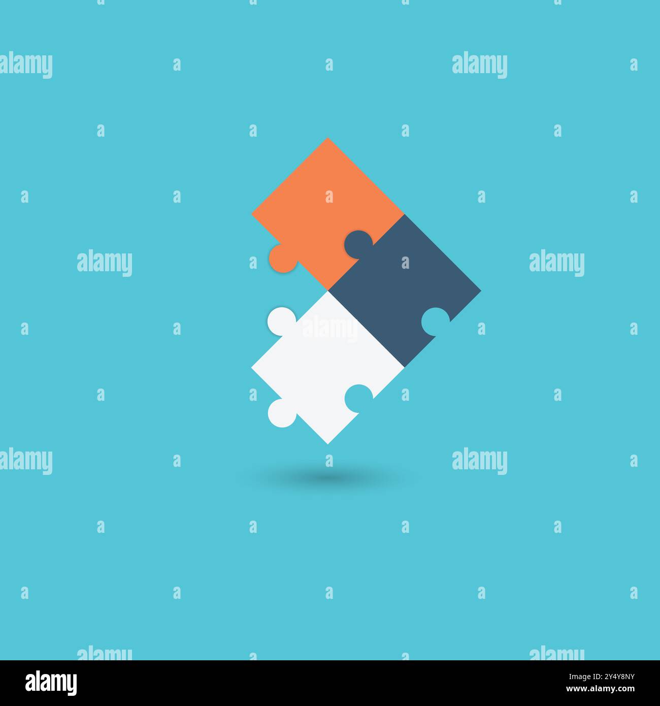 Vecteurs infographiques de Jigsaw, diagramme de cycle, illustration vectorielle de graphe de puzzle. puzzle graphique, tableau de présentation. Infographies professionnelles conc Illustration de Vecteur