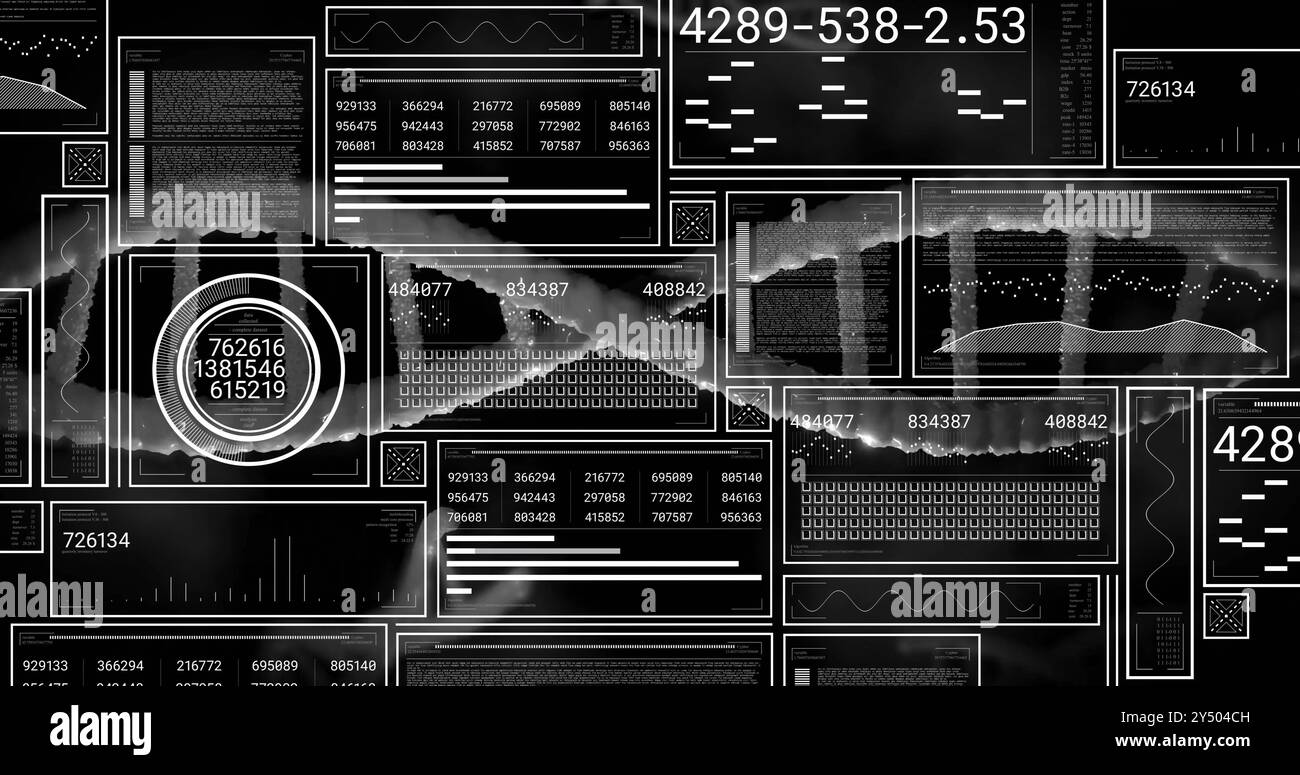 Image du traitement des données sur la rotation des brins d'adn Banque D'Images