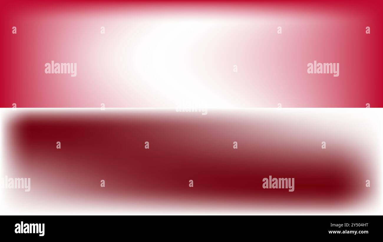 Fond dégradé rouge et blanc avec ligne horizontale. Idéal pour les projets de conception moderne, les bannières, les graphismes Web et les illustrations minimalistes, indonésien fl Illustration de Vecteur