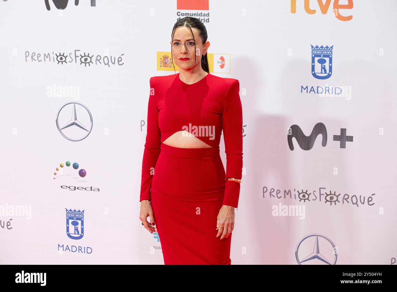 Itziar Ituno assiste au tapis rouge lors de la 28e cérémonie des Forque Awards au Palacio Municipal de IFEMA Photocall le 17 décembre 2022 à Madrid, Espagne. Banque D'Images