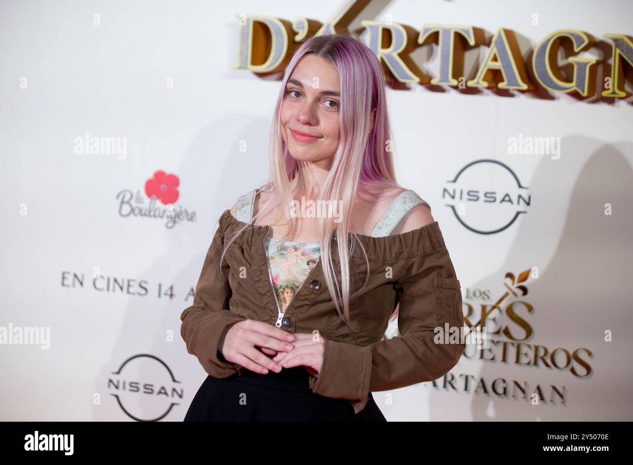 Elena de Lara assiste à la photoconférence 'Los Tres Mosqueteros : d' Artagnan' (les trois mousquetaires : D'Artagnan) le 12 avril 2023 à Madrid, Espagne. Banque D'Images