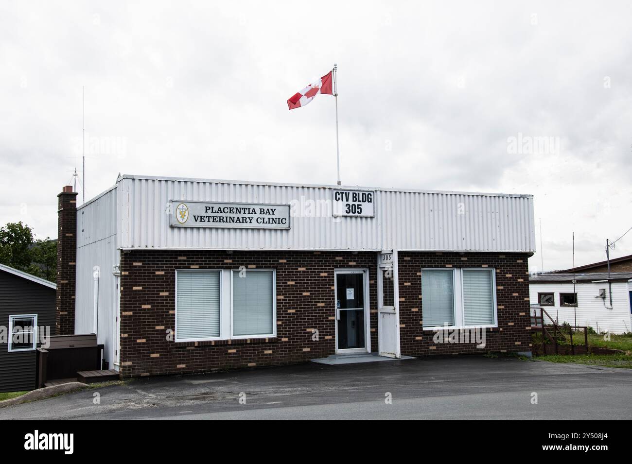 Placentia Bay Veterinary Clinic on NL 100 in Dunville, Placentia, Terre-Neuve-et-Labrador, Canada Banque D'Images