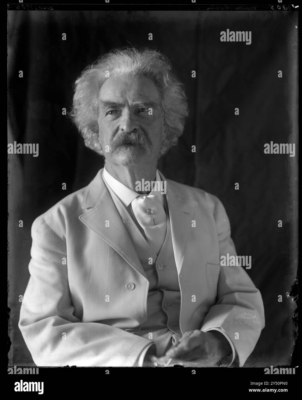 Samuel Clemens, aussi connu comme Mark Twain - Johnston, Frances Benjamin 1906 Banque D'Images