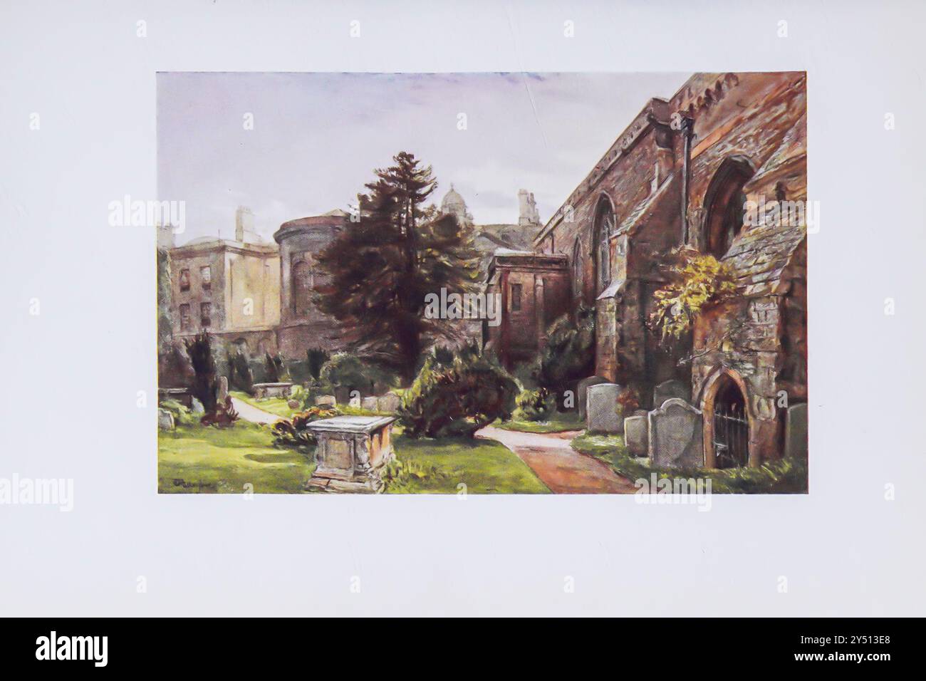 ST. PETER’S-IN-THE-EAST Oxford by John Fulleylove John Fulleylove (18 août 1845 – 22 mai 1908) est un paysagiste et illustrateur anglais Oxford est une ville historique et la ville du comté d’Oxfordshire, elle est célèbre pour son université, la plus ancienne du monde anglophone, et son architecture, sa culture et ses industries. Banque D'Images