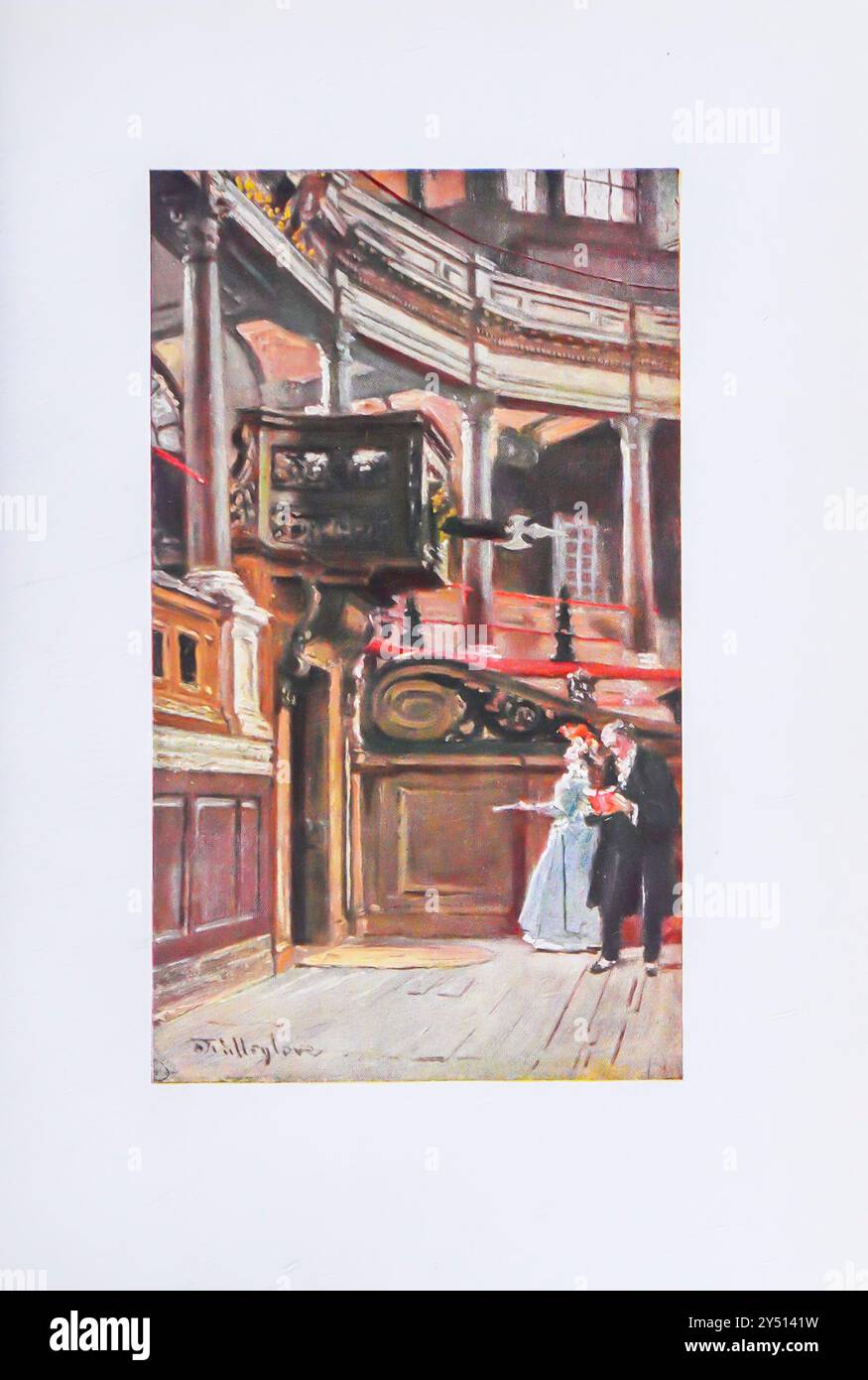 INTÉRIEUR DU SHELDONIAN THEATRE Oxford by John Fulleylove John Fulleylove (18 août 1845 – 22 mai 1908) est un paysagiste et illustrateur anglais Oxford est une ville historique et la ville du comté d'Oxfordshire, elle est célèbre pour son université, la plus ancienne du monde anglophone, et son architecture, sa culture et ses industries. Banque D'Images