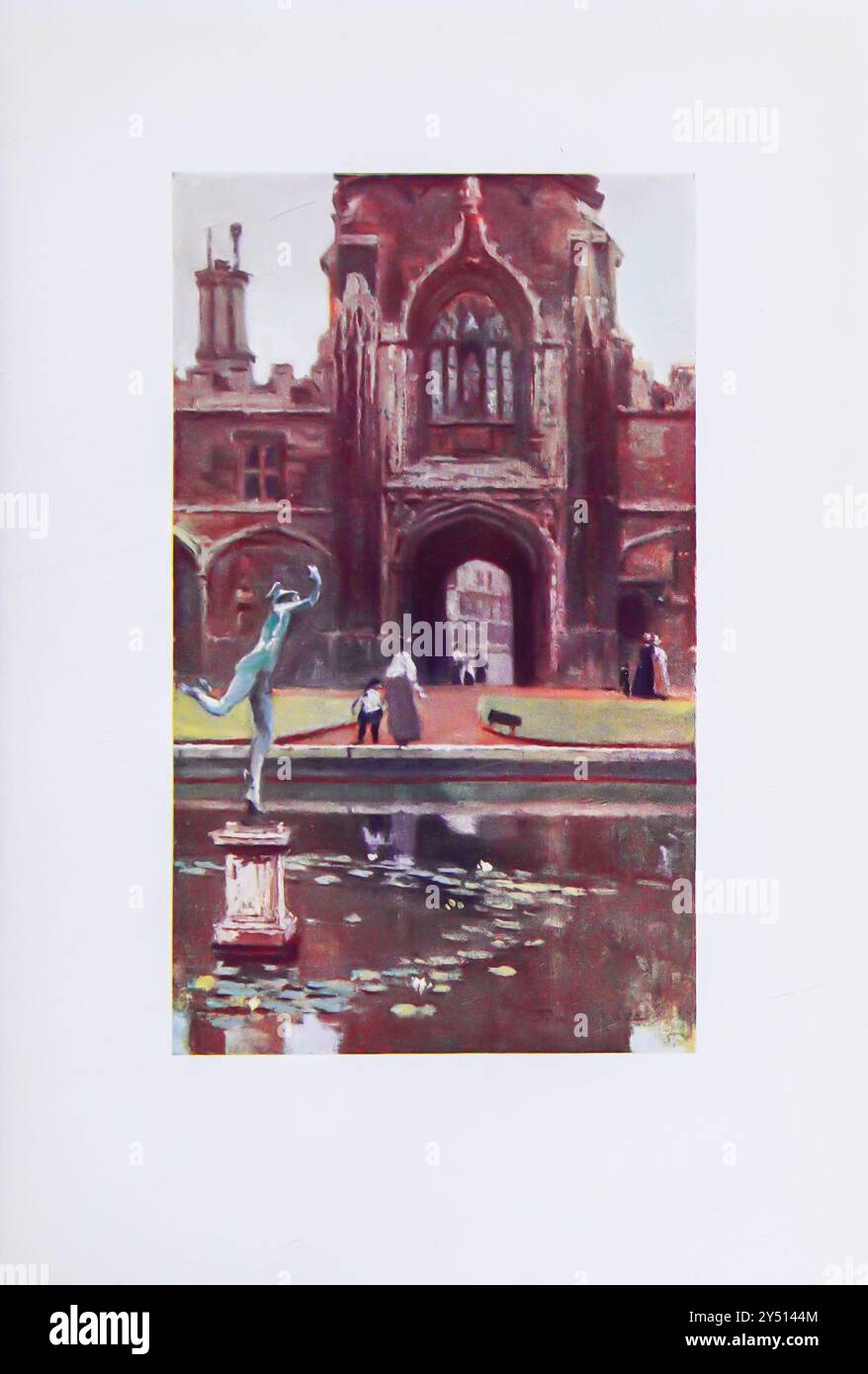 CHRIST CHURCH COLLEGE TOM QUADRANGLE Oxford by John Fulleylove John Fulleylove (18 août 1845 – 22 mai 1908) était un paysagiste anglais et illustrateur Oxford est une ville historique et la ville du comté d'Oxfordshire, il est célèbre pour son université, la plus ancienne du monde anglophone, et son architecture, sa culture et ses industries. Banque D'Images