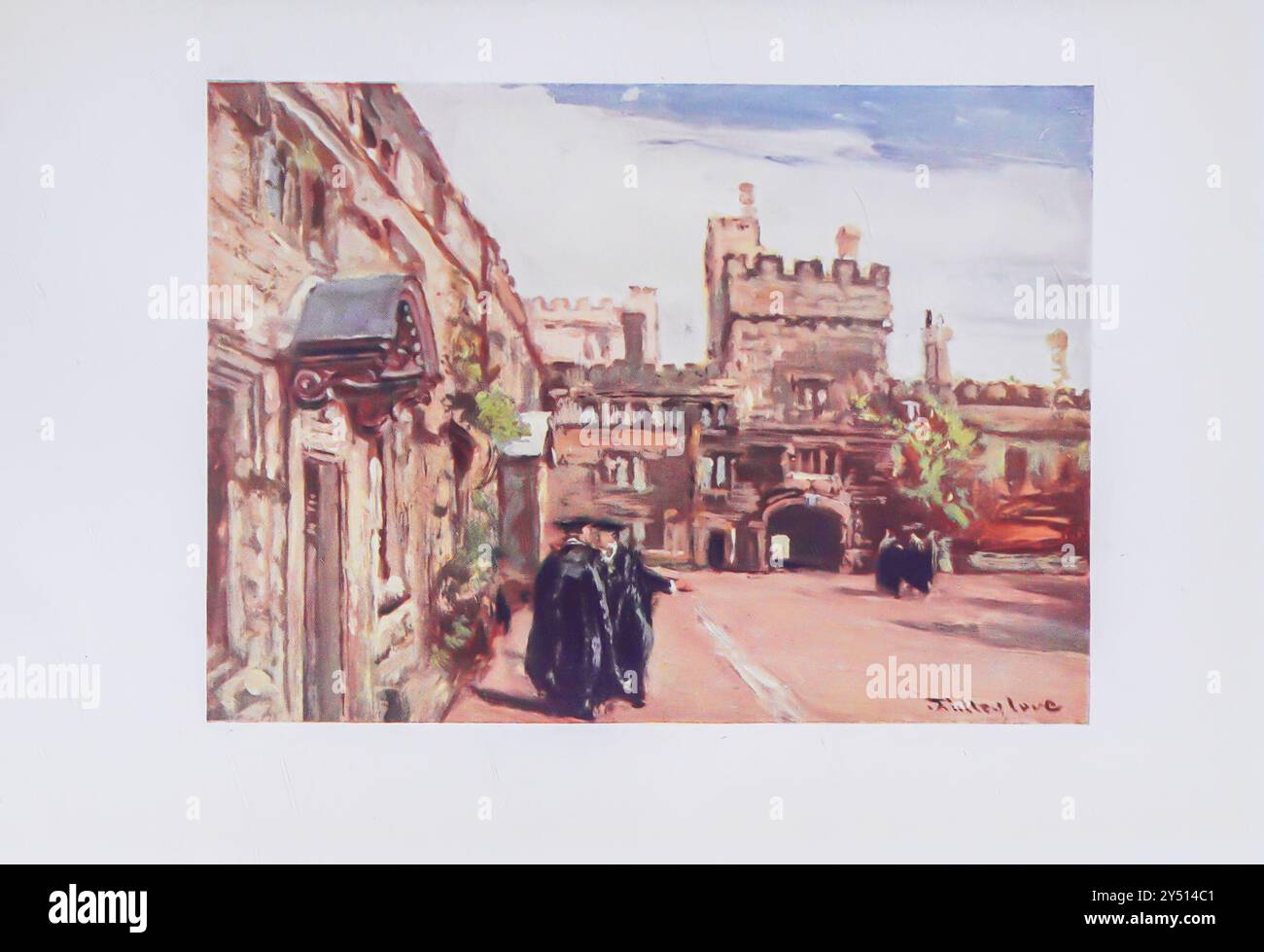 JESUS COLLEGE Oxford by John Fulleylove John Fulleylove (18 août 1845 – 22 mai 1908) est un paysagiste et illustrateur anglais Oxford est une ville historique et la ville du comté d'Oxfordshire, elle est célèbre pour son université, la plus ancienne du monde anglophone, et son architecture, sa culture et ses industries. Banque D'Images