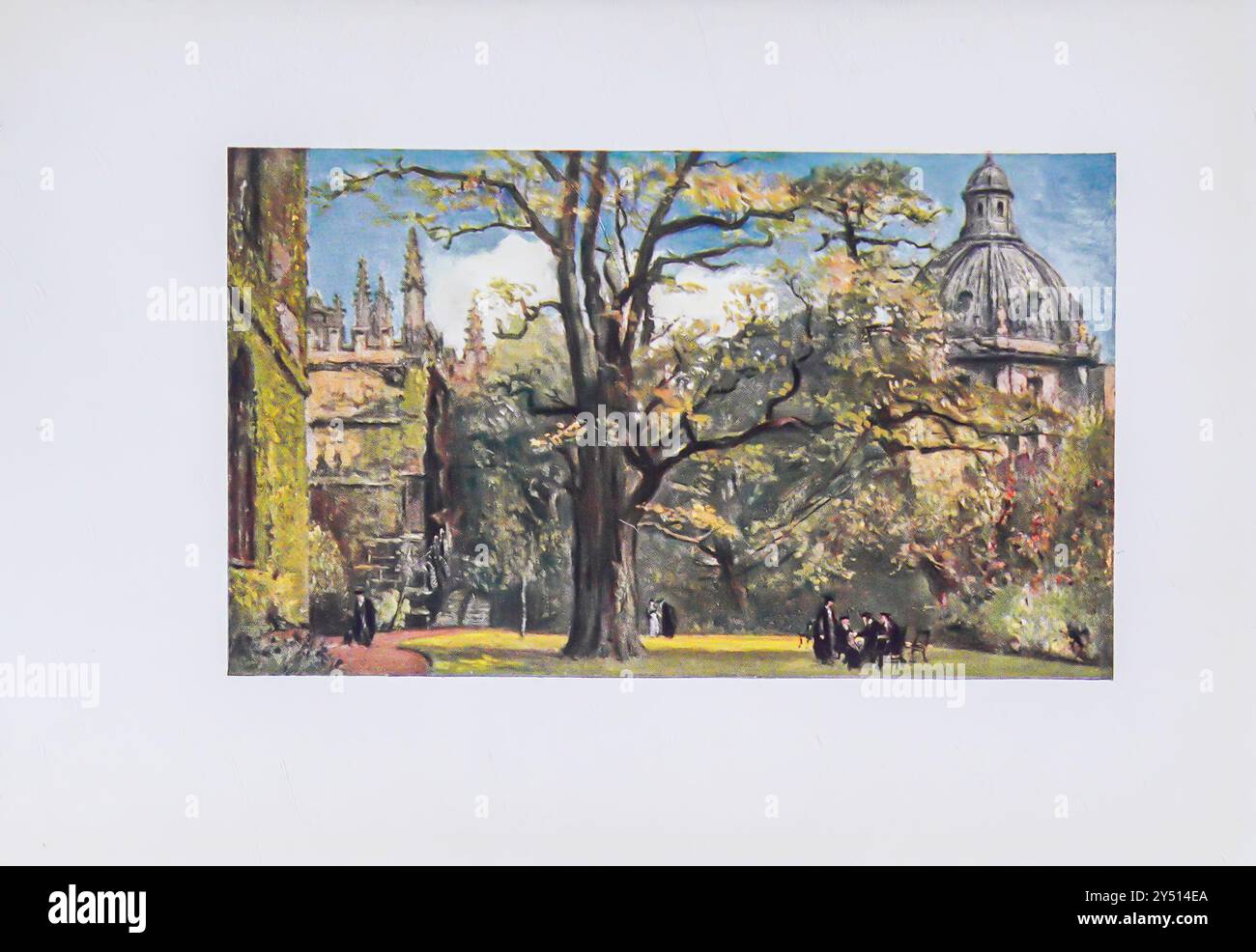 FELLOWS’ GARDEN, EXETER COLLEGE Oxford by John Fulleylove John Fulleylove (18 août 1845 – 22 mai 1908) est un paysagiste et illustrateur anglais Oxford est une ville historique et la ville du comté d'Oxfordshire, elle est célèbre pour son université, la plus ancienne du monde anglophone, et son architecture, sa culture et ses industries. Banque D'Images