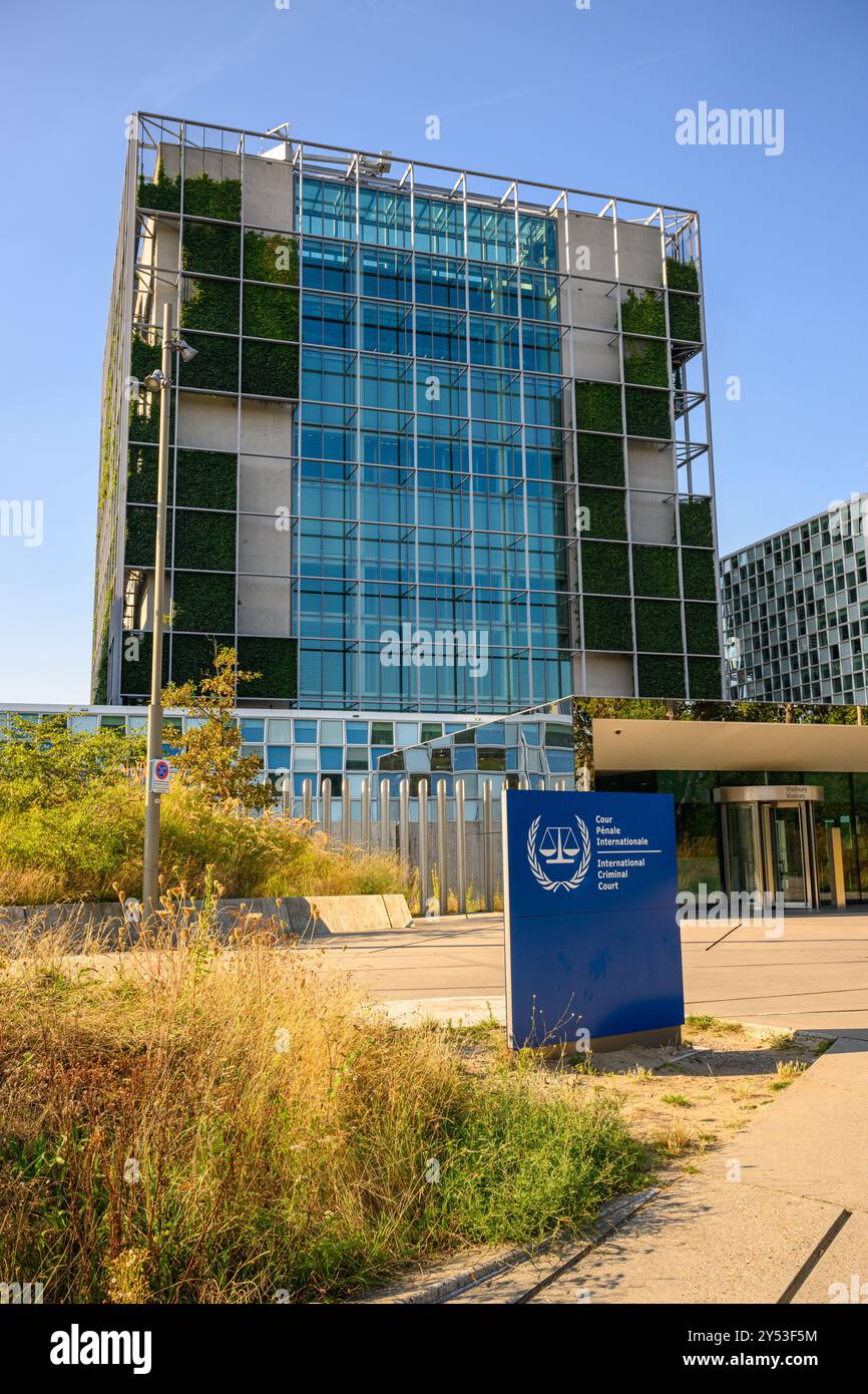 Le nouveau bâtiment de la Cour pénale internationale (CPI), Den Haag, pays-Bas Banque D'Images