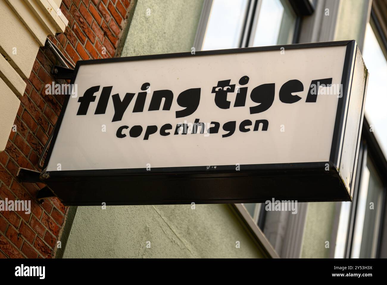 Une enseigne Flying Tiger Copenhagen Banque D'Images