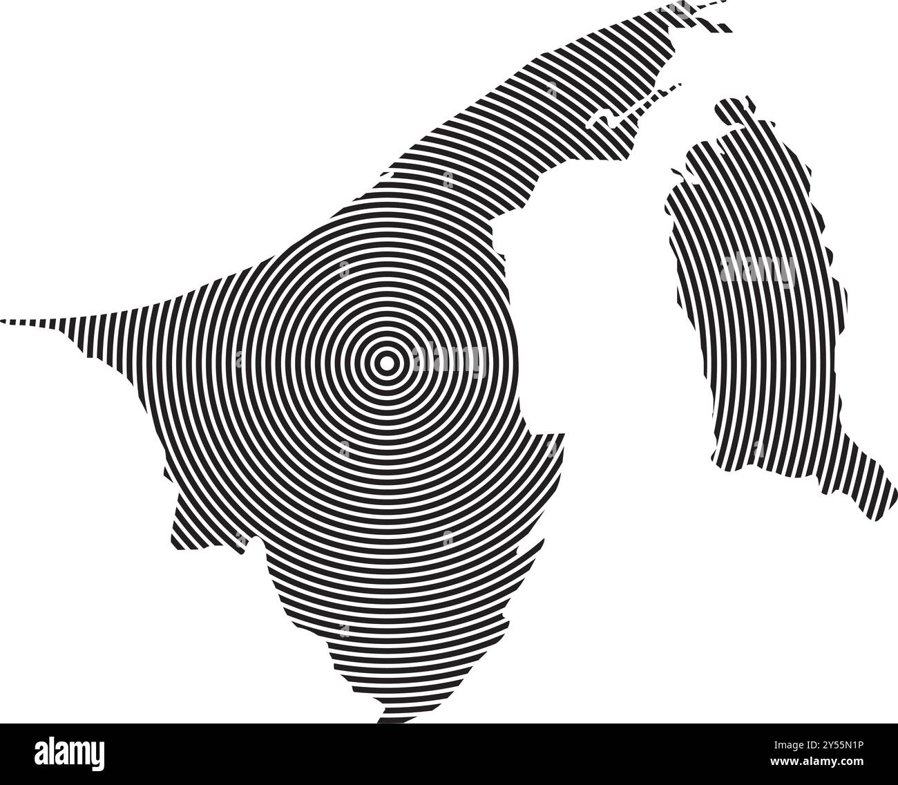 Bruney Darussalam icône de la carte conception d'illustration Illustration de Vecteur