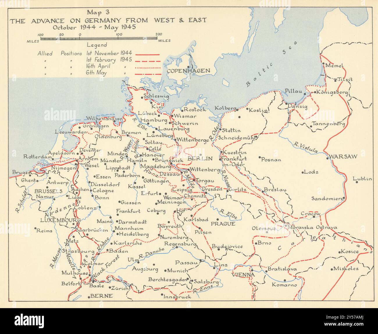 Carte De Guerre Allemagne 1945 Banque De Photographies Et D images 