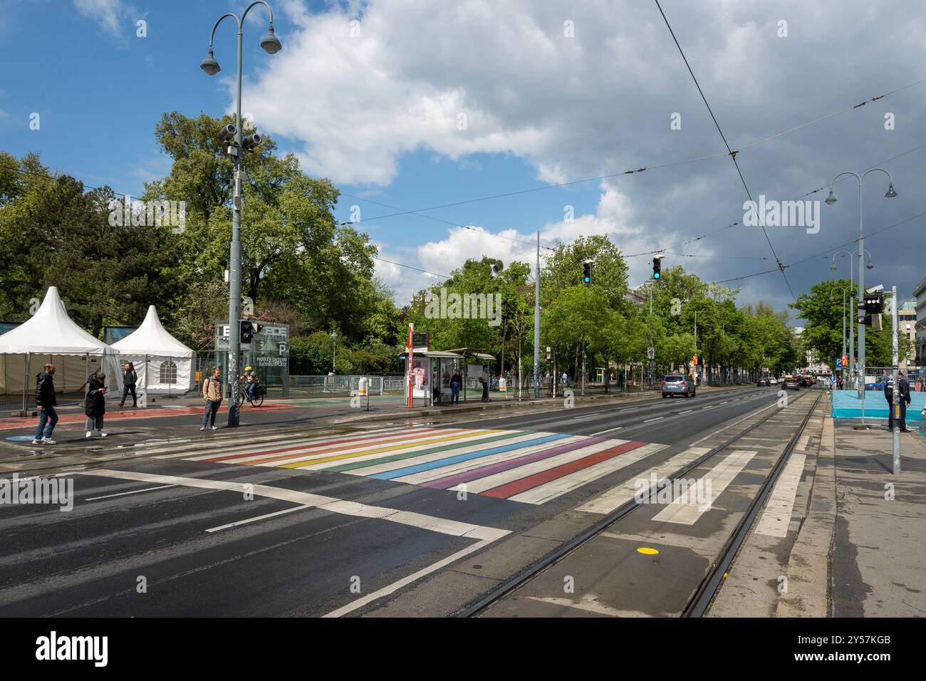 Ringstrasse (périphérique) à Vienne Banque D'Images