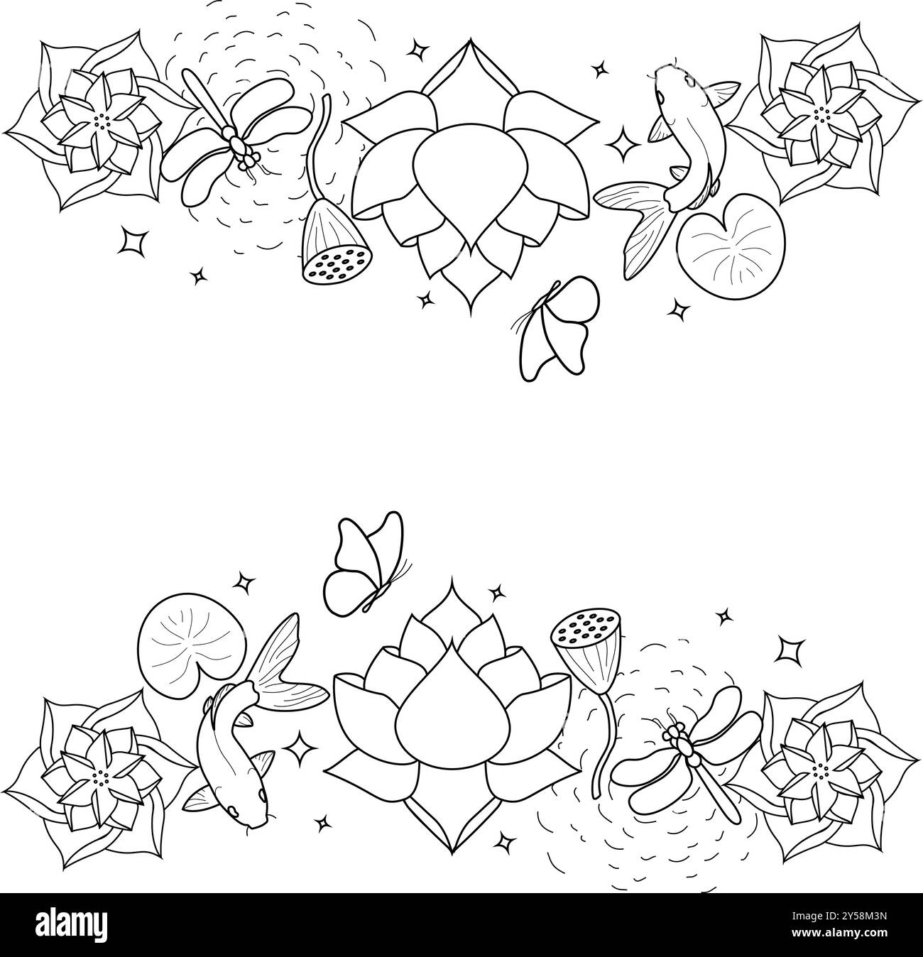 Fond vectoriel de luxe avec fleur de lotus, feuilles et bourgeons. Élégant papier peint floral dans un style linéaire minimaliste. Design élégant pour le tissu, l'impression, Illustration de Vecteur Fond vectoriel de luxe avec fleur de lotus, feuilles et bourgeons. Élégant papier peint floral dans un style linéaire minimaliste. Design élégant pour le tissu, l'impression, Illustration de Vecteur