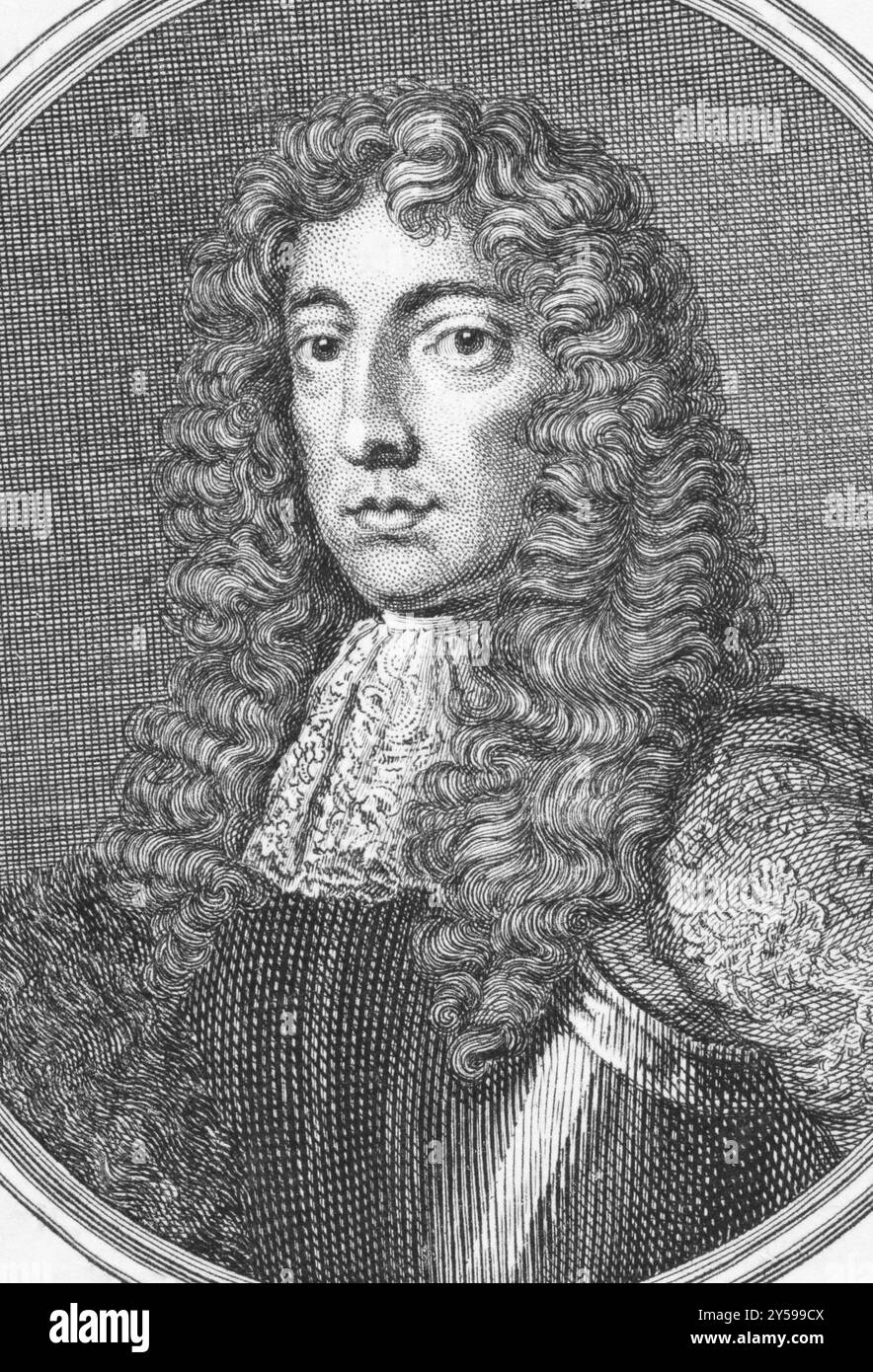 Ashley Cooper, 1er comte de Shaftesbury (1621-1683) sur gravure des années 1700 Politicien anglais surtout connu comme le patron de John Locke. Gravé par Banque D'Images