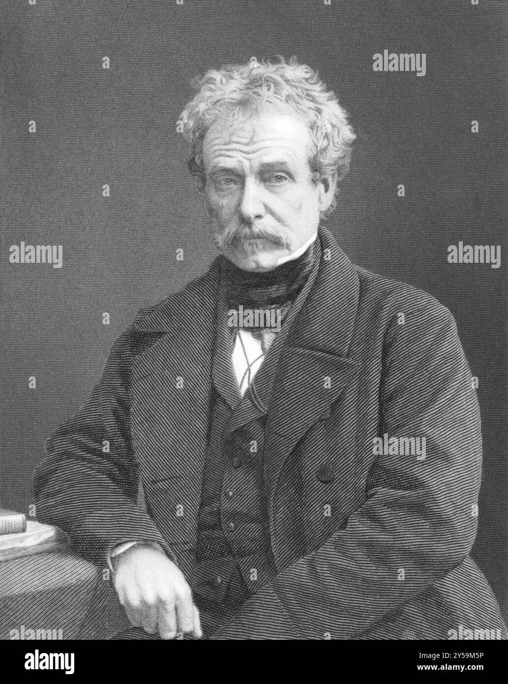 Colin Campbell (1792-1863) sur gravure des années 1800 Soldat écossais. Gravé par Holl à partir d'une photographie de Mayal et publié à Londres par W. Mac Banque D'Images