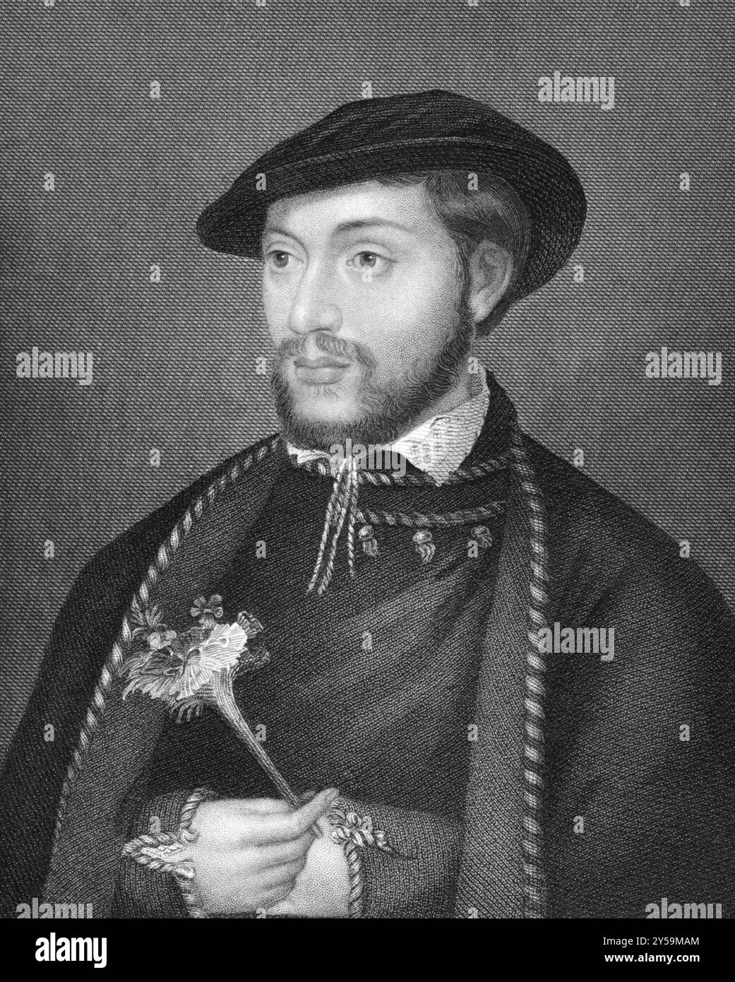 John Dudley, 1er duc de Northumberland (1504-1553) sur gravure de 1838. Général anglais, amiral et homme politique. Gravé par H.T.Ryall d'après un PAI Banque D'Images