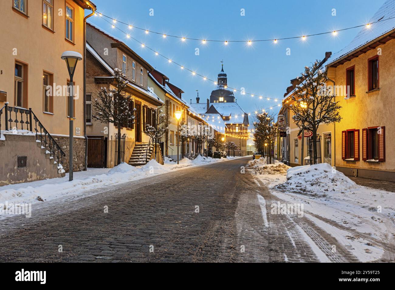 Esprit de Noël à Harzgerode Selketal Banque D'Images