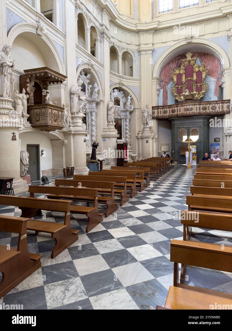 Lecce Salento Apulia Italie. Église Saint Matthieu (Chiesa di San Matteo) Banque D'Images