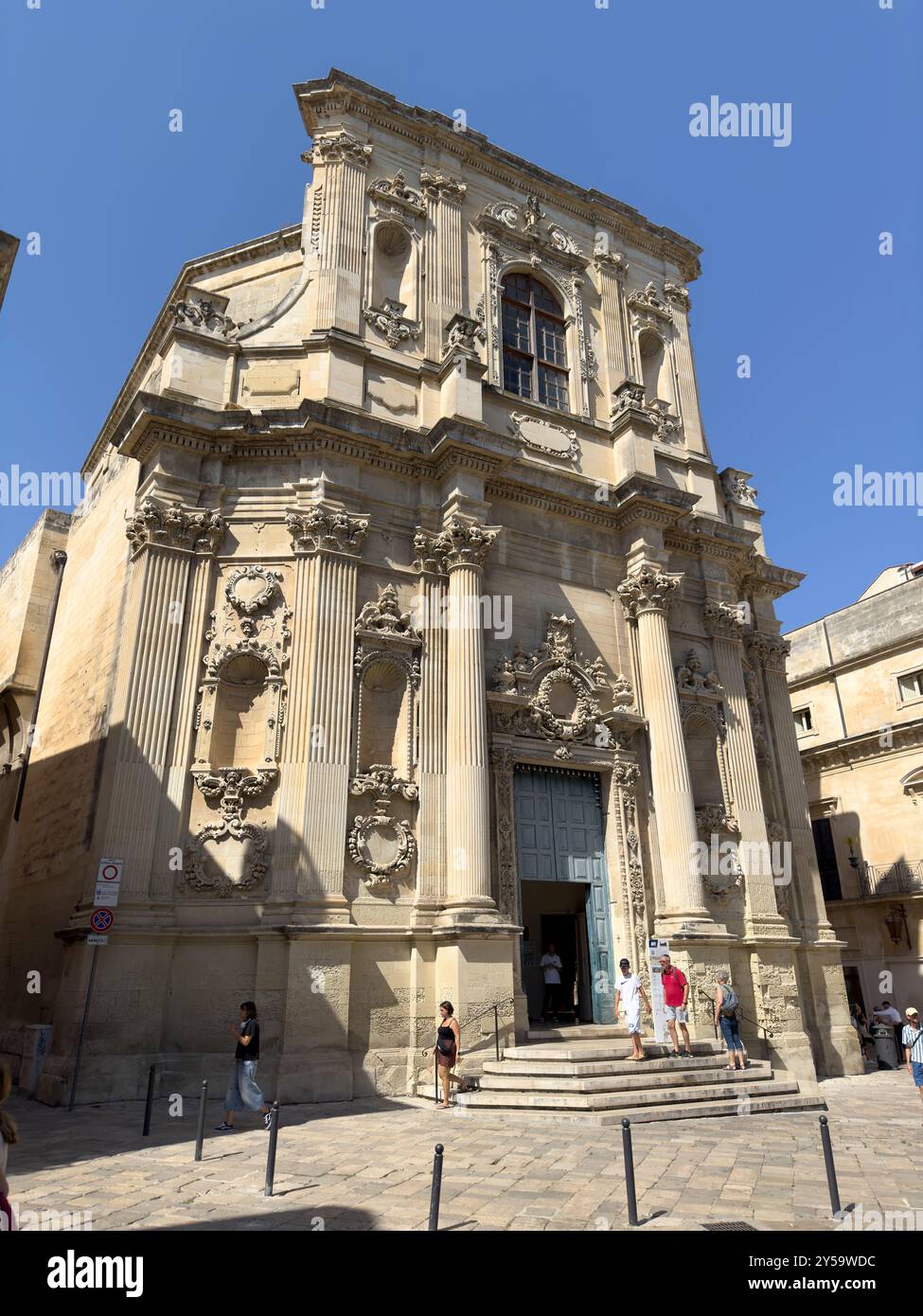 Lecce Salento Apulia Italie. Église Santa Chiara Banque D'Images