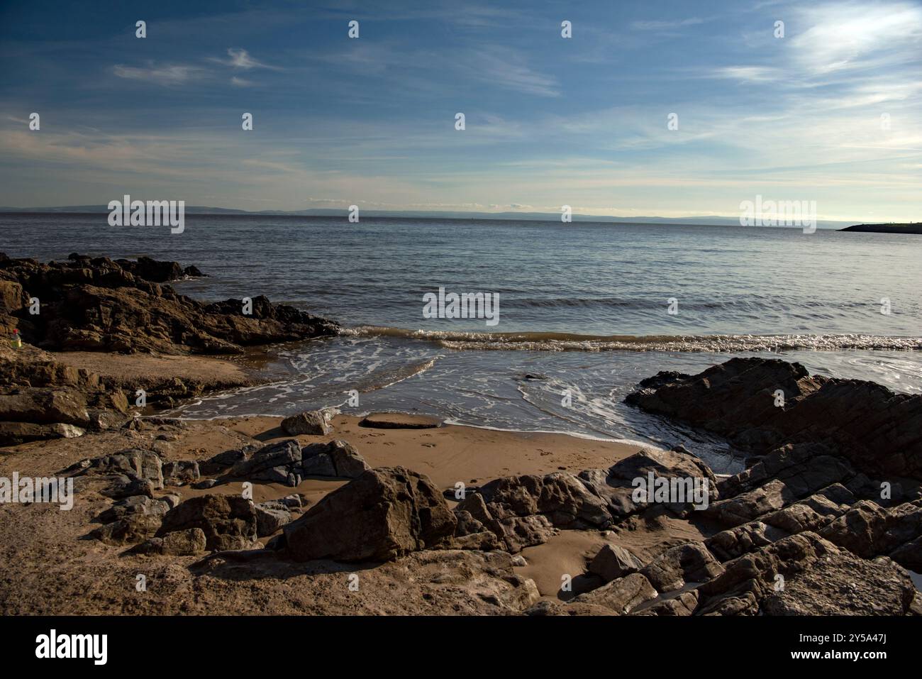 Barry Island Beach, Barry Island, Vale of Glamorgan, pays de Galles Banque D'Images