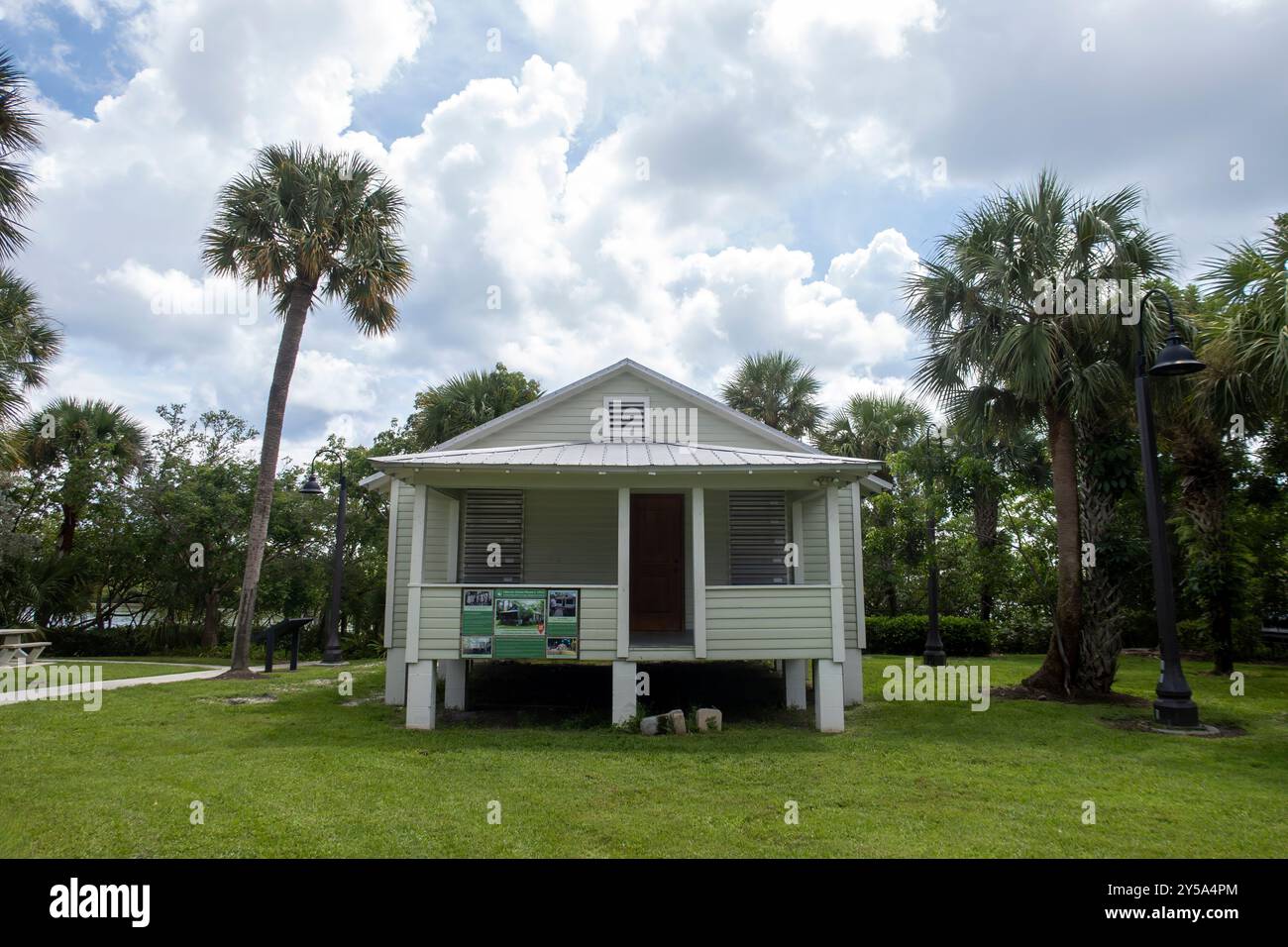 La maison d'Aicher historique de 1913 à Sawfish Bay Park, Jupiter, Floride, États-Unis Banque D'Images La maison d'Aicher historique de 1913 à Sawfish Bay Park, Jupiter, Floride, États-Unis Banque D'Images