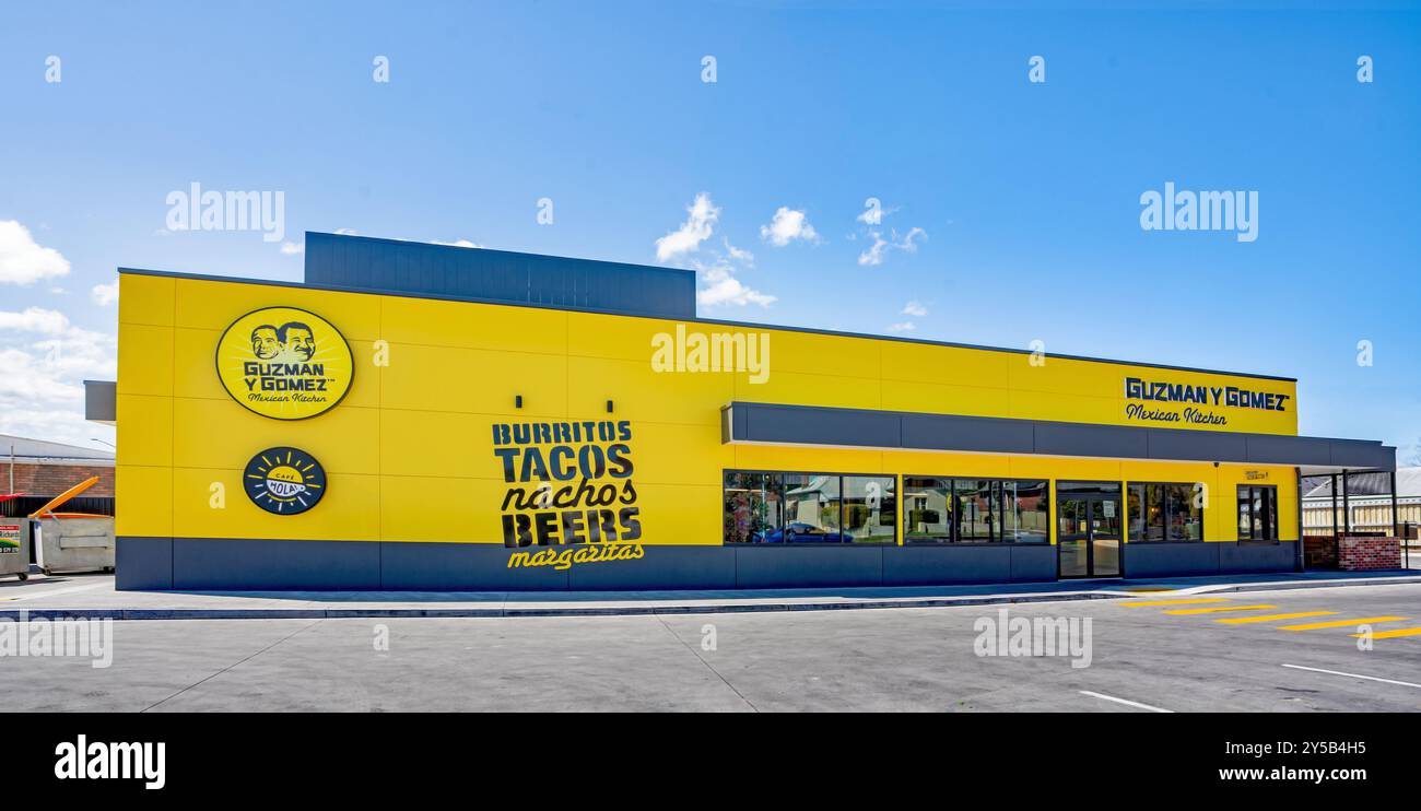 Guzman y Gomez Restaurant mexicain Fast Food Tamworth Australie. Banque D'Images