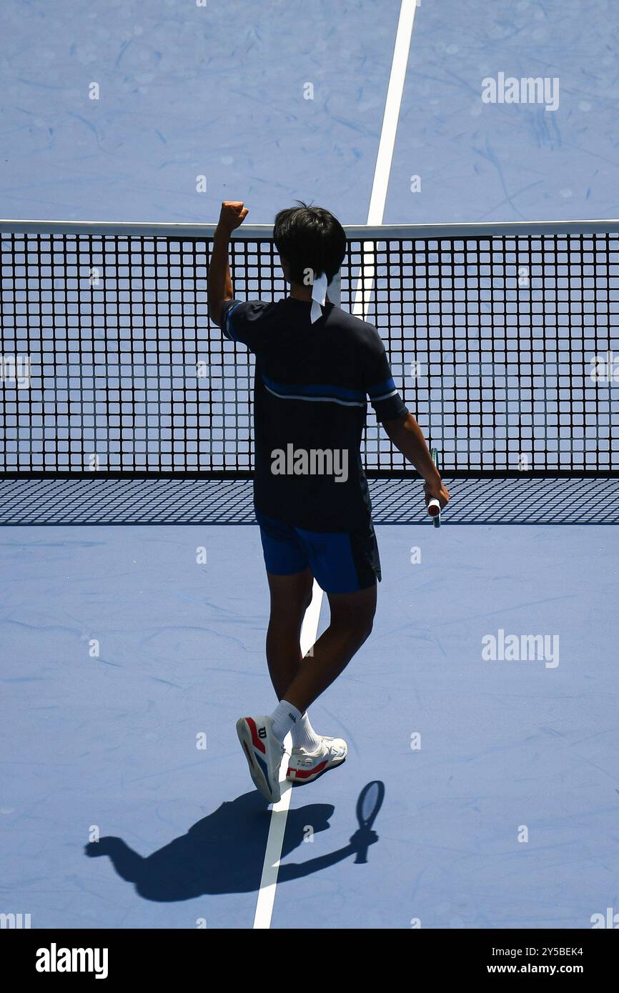 Chengdu, Chine. 21 septembre 2024. Yi ZHOU (CHN) pendant le jour 5 de l'ATP 250 Chengdu Open 2024 au Sichuan International Tennis Centre. Crédit : Meng Gao/Alamy Live News Banque D'Images