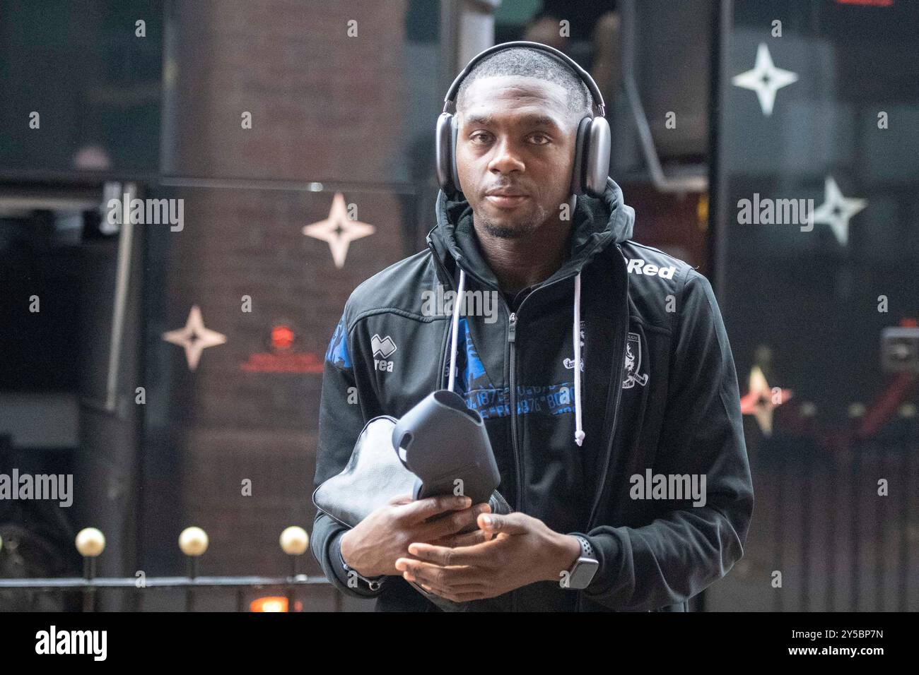 Anfernee Dijksteel de Middlesbrough arrive avant le match de championnat Sky Bet entre Sunderland et Middlesbrough au Stadium of Light, Sunderland le samedi 21 septembre 2024. (Photo : Trevor Wilkinson | mi News) crédit : MI News & Sport /Alamy Live News Banque D'Images