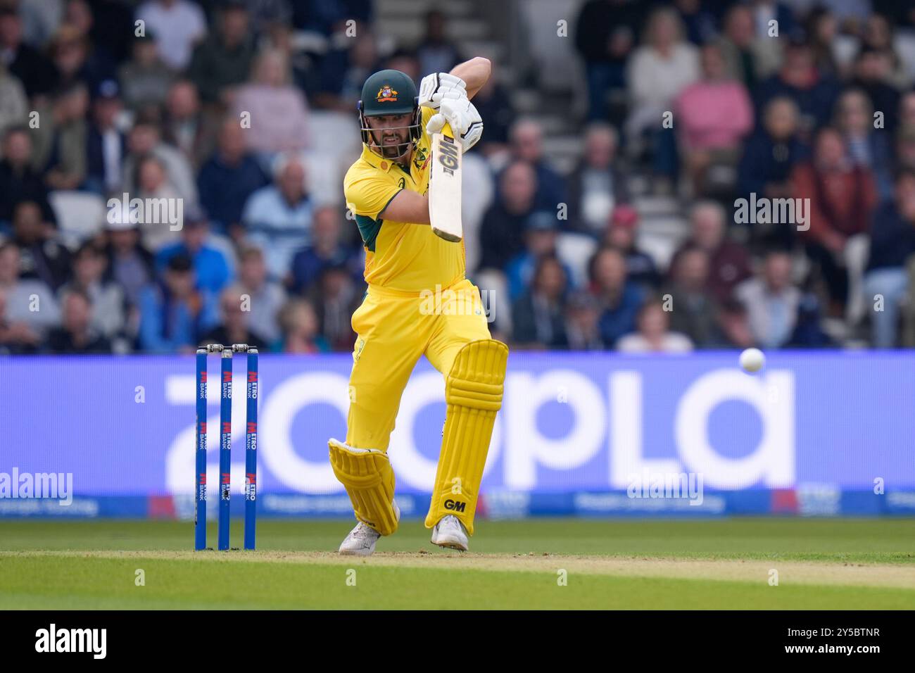 Headingley, Leeds, Royaume-Uni. 21 septembre 2024. 2nd Metro Bank One Day Cricket International, Angleterre contre Australie ; Matthew Short of Australia in Batting action Credit : action plus Sports/Alamy Live News Banque D'Images