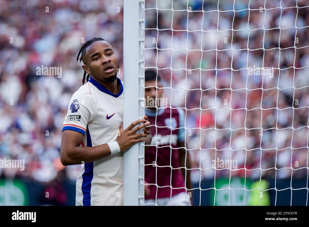 Londres, Royaume-Uni. 21 septembre 2024. Londres, Angleterre, 21 septembre 2024 : Christopher Nkunku (18 Chelsea) lors du match de premier League entre West Ham et Chelsea au London Stadium à Londres, en Angleterre. (Pedro Porru/SPP) crédit : SPP Sport Press photo. /Alamy Live News Banque D'Images