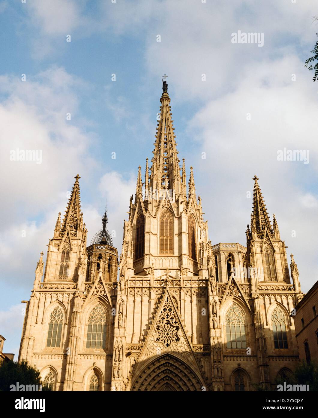 La Cathédrale de Barcelone, Barri Ghotic trimestre, Catalogne, Espagne Banque D'Images