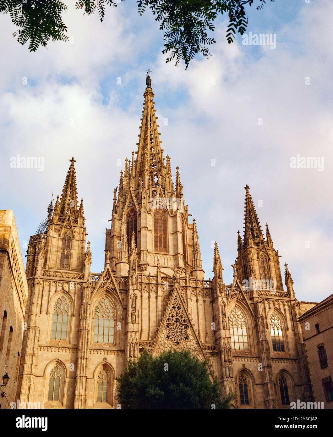 La Cathédrale de Barcelone, Barri Ghotic trimestre, Catalogne, Espagne Banque D'Images