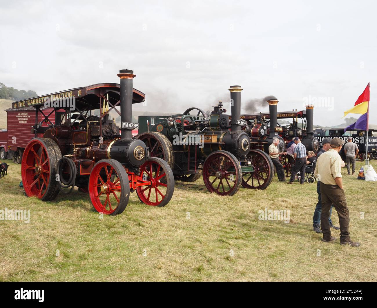 Moteurs de traction exposés au Berwick St John Country Fayre 2024 Banque D'Images