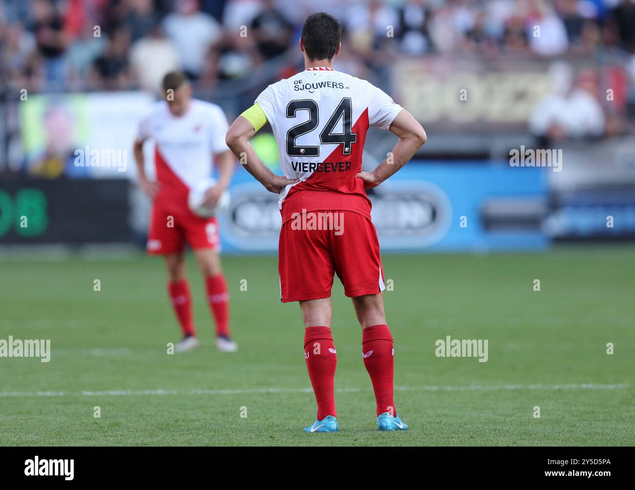 Utrecht, pays-Bas. 21 septembre 2024. UTRECHT, PAYS-BAS - 21 SEPTEMBRE : Nick Viergever du FC Utrecht a été déçu lors du match néerlandais Eredivisie entre le FC Utrecht et Willem II à Galgenwaard le 21 septembre 2024 à Utrecht, pays-Bas. (Photo de Peter Lous/Orange Pictures) crédit : dpa/Alamy Live News Banque D'Images