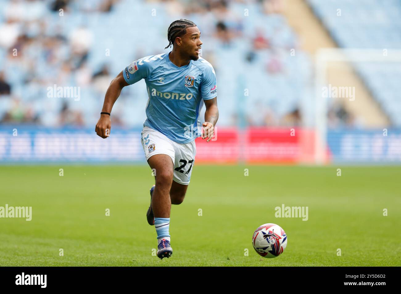 Milan van Ewijk de Coventry City lors du Sky Bet Championship match à la Coventry Building Society Arena. Date de la photo : samedi 21 septembre 2024. Banque D'Images