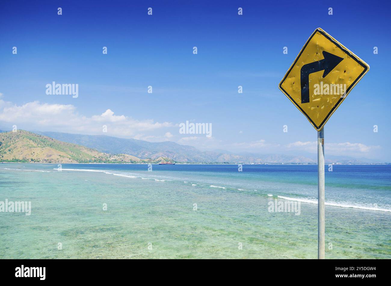 Areia branca plage tropicale près de dili timor oriental Banque D'Images