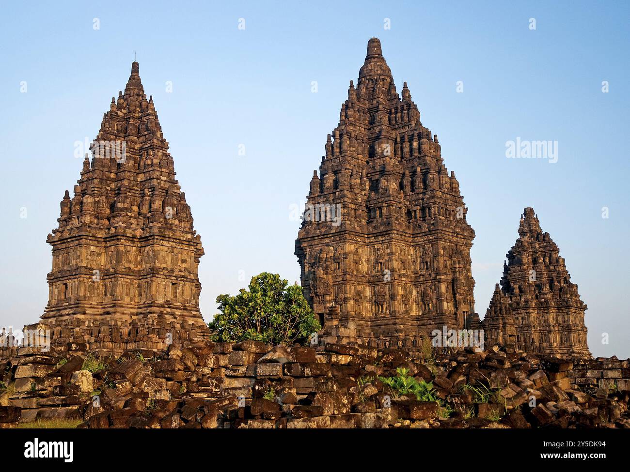 Temple de Prambanan près de yogyakarta en Java indonésie Banque D'Images